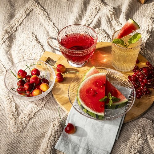 Set de boluri din sticlă Altom Daisy 13 cm, 6 buc.