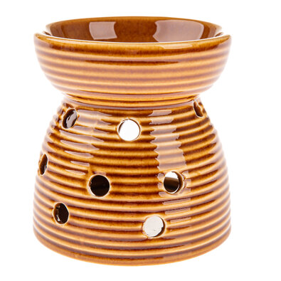 Keramická aromalampa Diya, hnědá