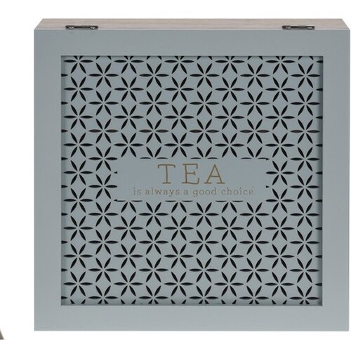 Trento fa teatartó doboz, zöld