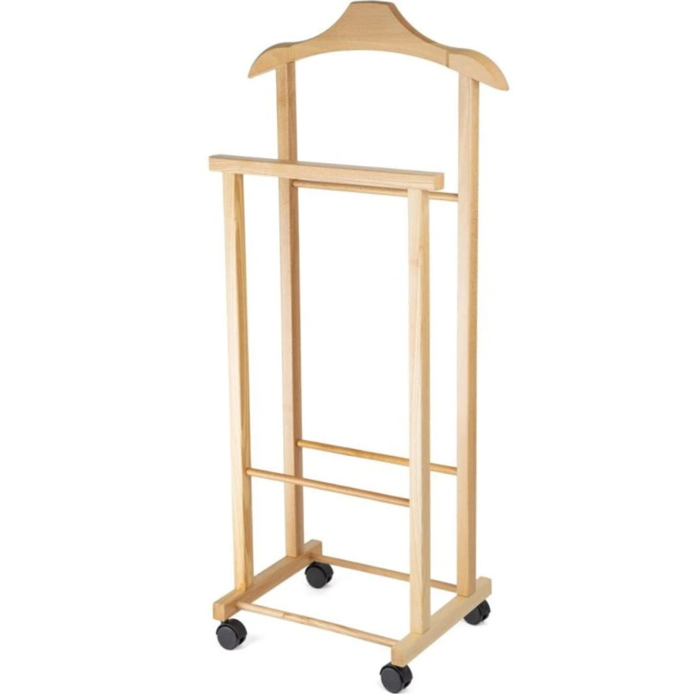 Compactor Niemy sługa na kółkach Hector 2, jasne drewno