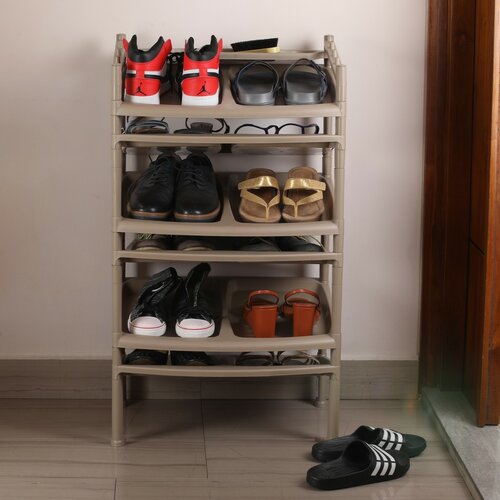 Полиця для взуття 6 поверхів Brown 52 x 34 x 91 см