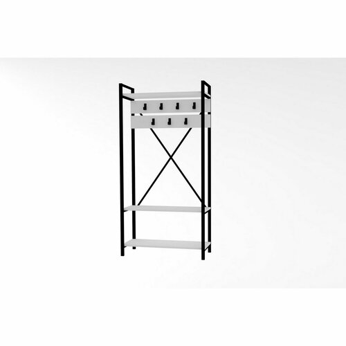 Cuier cu raft pentru încălțăminte Alfa White andGrey