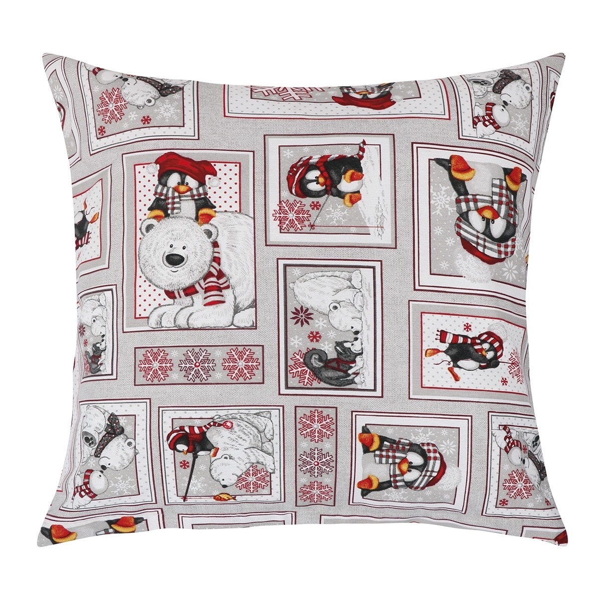 Bellatex Téli patchwork párnahuzat , 40 x 40 cm, 40 x 40 cm akciós termékkép 1