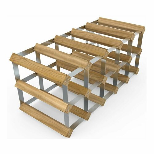 RTA Stojak na wino na 15 butelek, dąb jasny