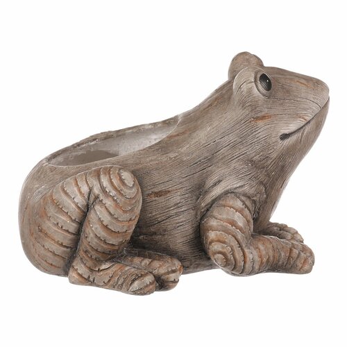 Virágtartó béka, MgO kerámia, 30 x 26 x 21 cm