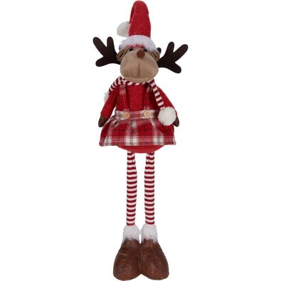 Vianočný stojaci sob Becky, teleskopické nohy, 46 cm