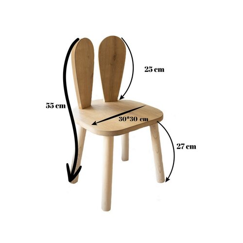 Dětská židle Bunny Chair - Brown