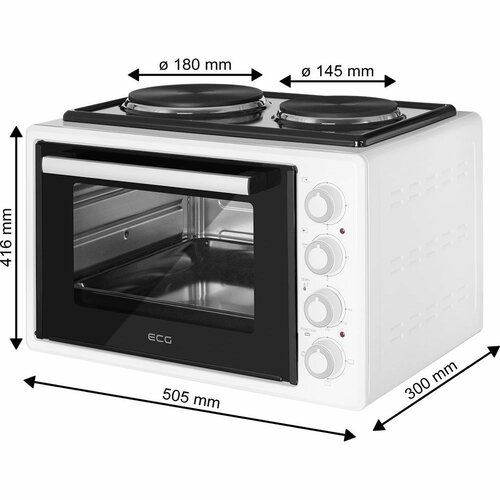 ECG ETH 3502W elektromos sütő, fehér