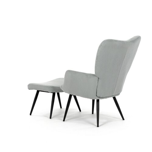 Relaxační křeslo s podnožkou L7285 BLUE6, modrá