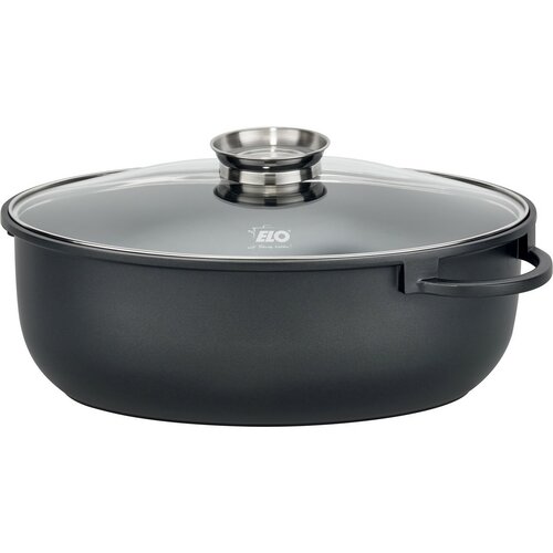 Elo 80038 Pekáč se skleněnou poklicí a aroma úchytem Alucast 38 x 25 cm