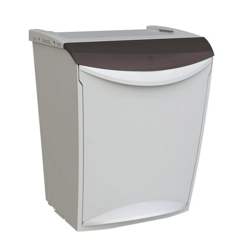 Denox Ekosystem Szelektív hulladékgyűjtő szemetes25 l, szürke - vegyes