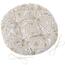 Bellatex Sitzkissen Adela rund gesteppt, Dreiecke Beige, 40 cm