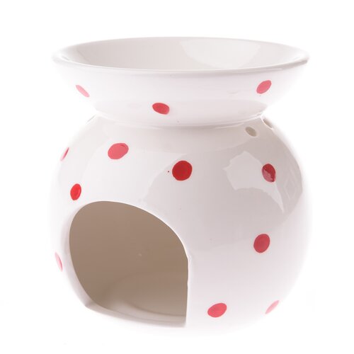 Porcelanska aromatična lampa Abuela bela,  9,8 x12,5 cm