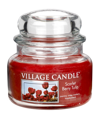 Village Candle Świeczka zapachowa Tulipany - Scarlet Berry Tulip, 269 g