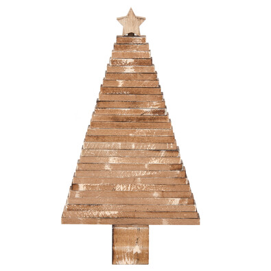 Dekorációs beállítható karácsonyfa, barna
