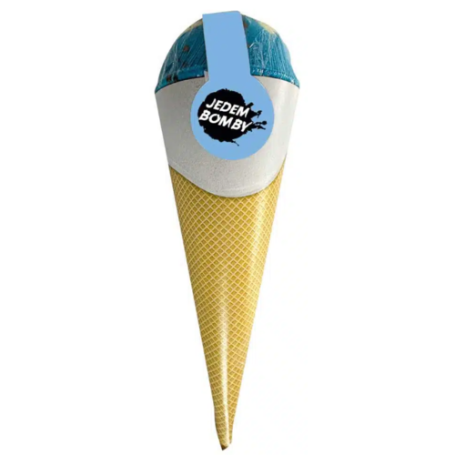 Bohemia Gifts Šumivá bomba do vany v kornoutu -Borůvky, jablko a skořice