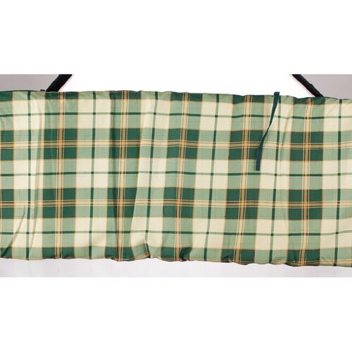Happy Green Poduszka na huśtawkę Zielona krata, 129 cm