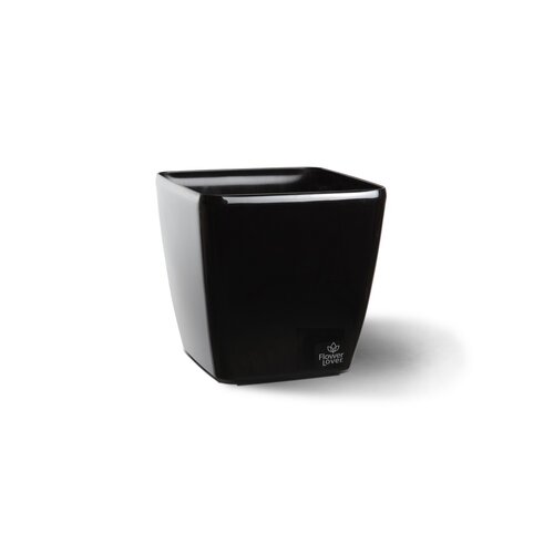 Flower Lover Pokrov za cvetlični lonec QuadratoEasy črn, 18 cm