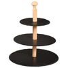 Kesper 38119 Suport rotund din ardezie, 3 etaje,30 x 34 x 30 cm