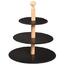 Kesper 38119 Suport rotund din ardezie, 3 etaje,30 x 34 x 30 cm