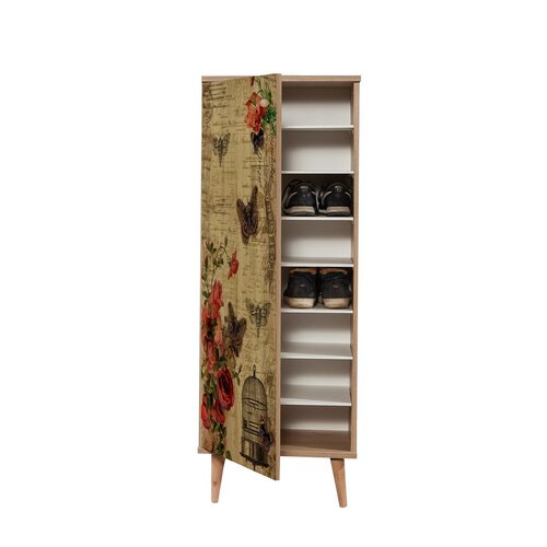 Schuhschrank Mega Sonoma Oak Roses