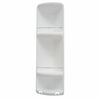 GEDY 7081 CAESAR trinožna kotna polica za tuš 22,6x 71 x 16 cm, ABS plastika, bela