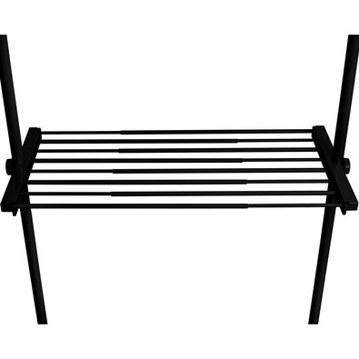 Wenko Raftă telescopică din sârmă Herkules, 73–120cm, negru