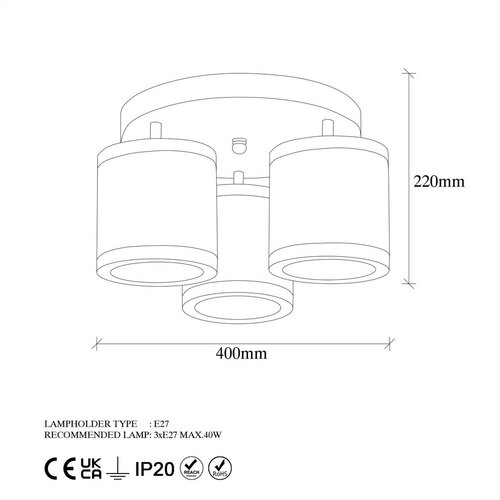 Lampa wisząca Way - 11625, brązowy