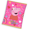 Babydecke Peppa Pig Rosa Welt, 130 x 160 cm