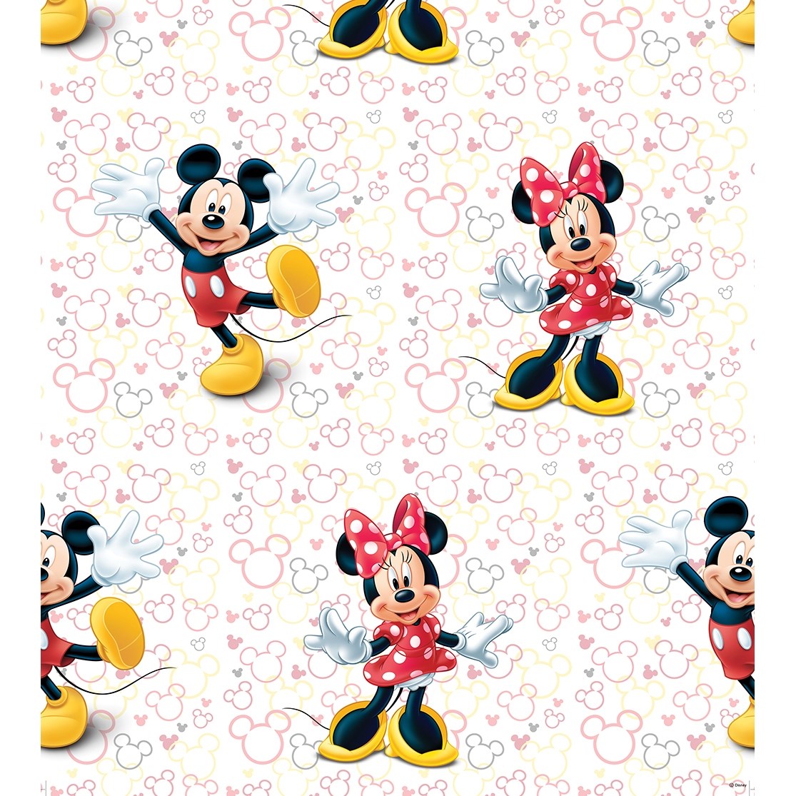 AG Art Detská fototapeta Mickey a Minnie, 53 x 1005 cm