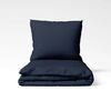 Set de lenjerie de pat din bumbac Stanex UNI albastru închis, 140 x 200 cm, 70 x 90 cm