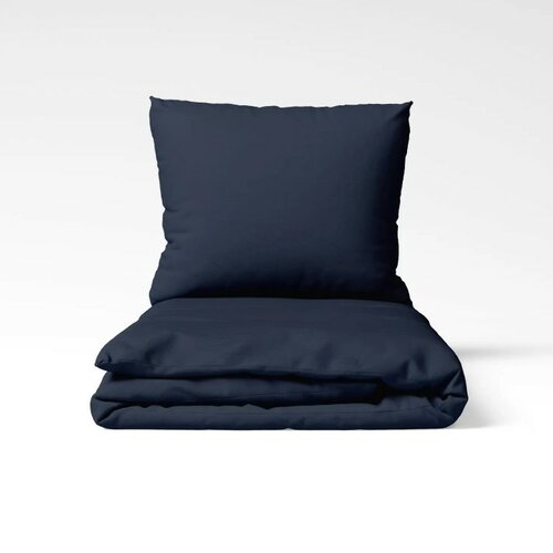 Set de lenjerie de pat din bumbac Stanex UNI albastru închis, 140 x 200 cm, 70 x 90 cm