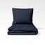 Set de lenjerie de pat din bumbac Stanex UNI albastru închis, 140 x 200 cm, 70 x 90 cm