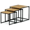 Set de măsuțe de conferință, stejar sălbatic, 3