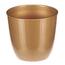 Keramik-Übertopf Terrakotta, Durchmesser 25 cm, goldfarben