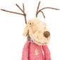 Świąteczna dekoracja tekstylna Pink Reindeer Boy, 60 cm