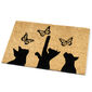 Kokosová rohožka Mačky a motýle, 40 x 60 cm