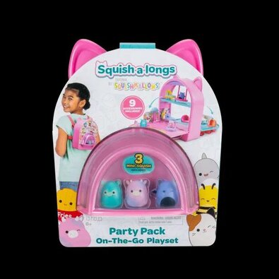 Squish și longs set de figurine cu rucsac