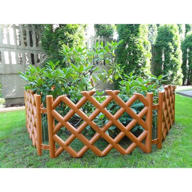 Gard de grădină din plastic, teracotă