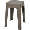 Kunststoffhocker Mallys Grau, 33 x 47 x 33 cm,