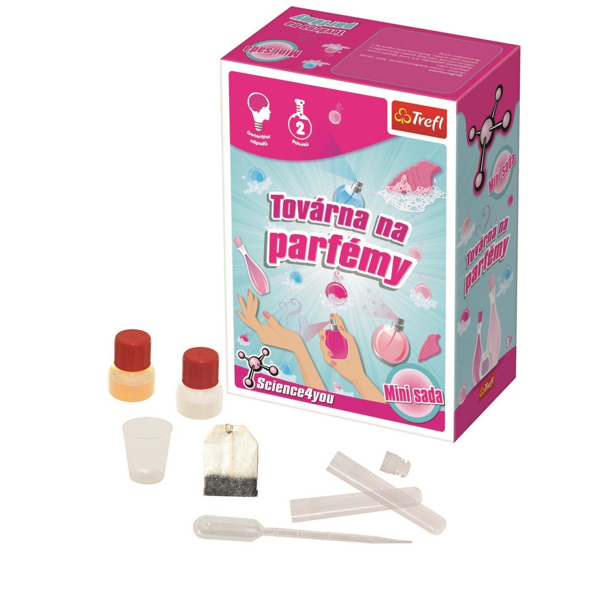 Trefl Továrna na parfémy mini sada 2 pokusy Science 4 you v krabičce 12x16x6cm