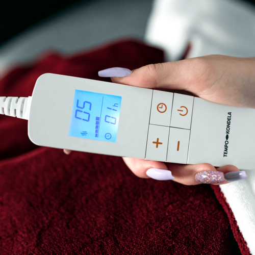 Elektrická vyhřívací deka MEDISA, vínová