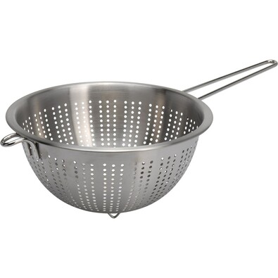Nerjaveče cedilo z ročajem pr. 24 cm