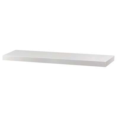 Stenshyll vit högblank, 80 x 24 x 4 cm
