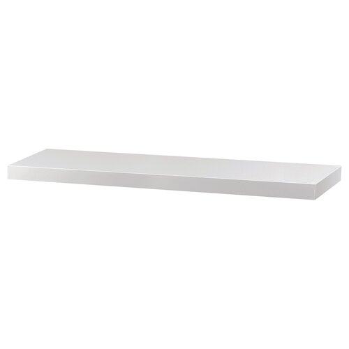Stenshyll vit högblank, 80 x 24 x 4 cm
