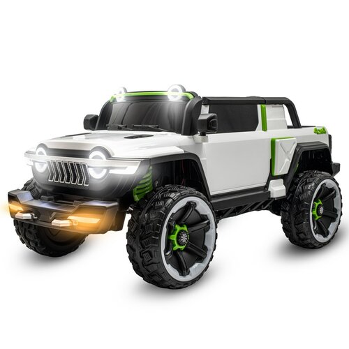 Baby Mix Dětské elektrické autíčko Flexible, bílá