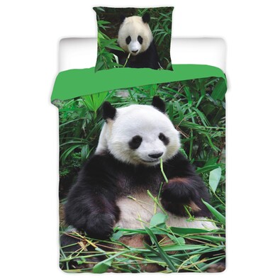 Bavlněné povlečení Panda, 140 x 200 cm, 70 x 90 cm