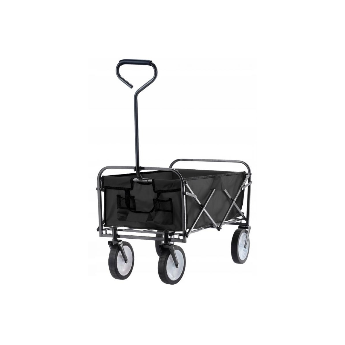 Fotografie Skládací zahradní vozík 116 x 54 x 90 cm, černá