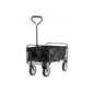 Klappbarer Bollerwagen 116 x 54 x 90 cm, schwarz