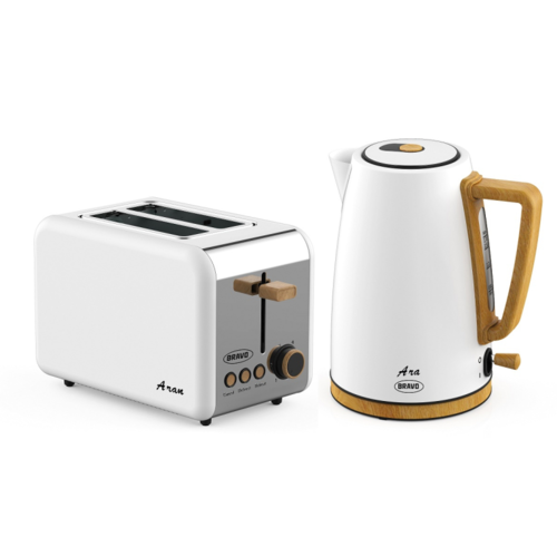 Bravo B-4936 rýchlovarná kanvica Ara, biela